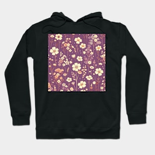 Purple Floral Hoodie